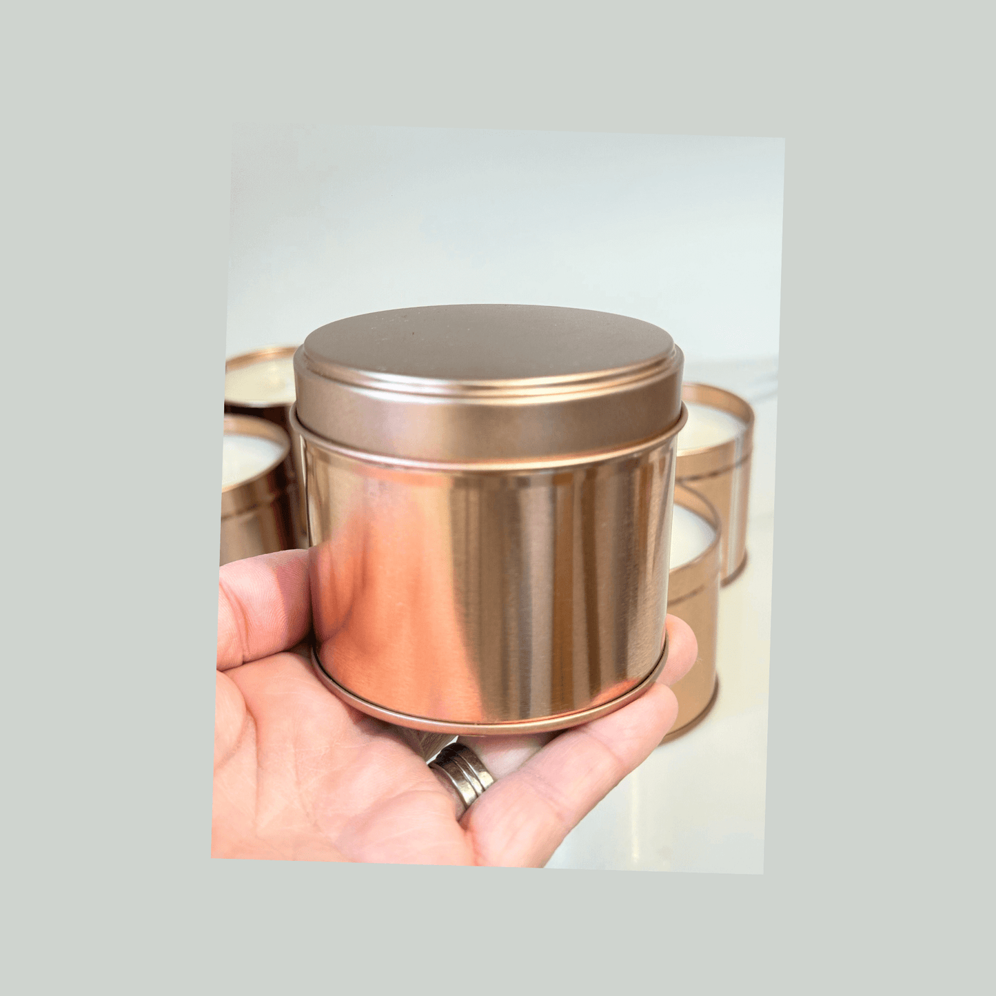 Tinned soy candles with essential oils - Hideaway Home Fragrances