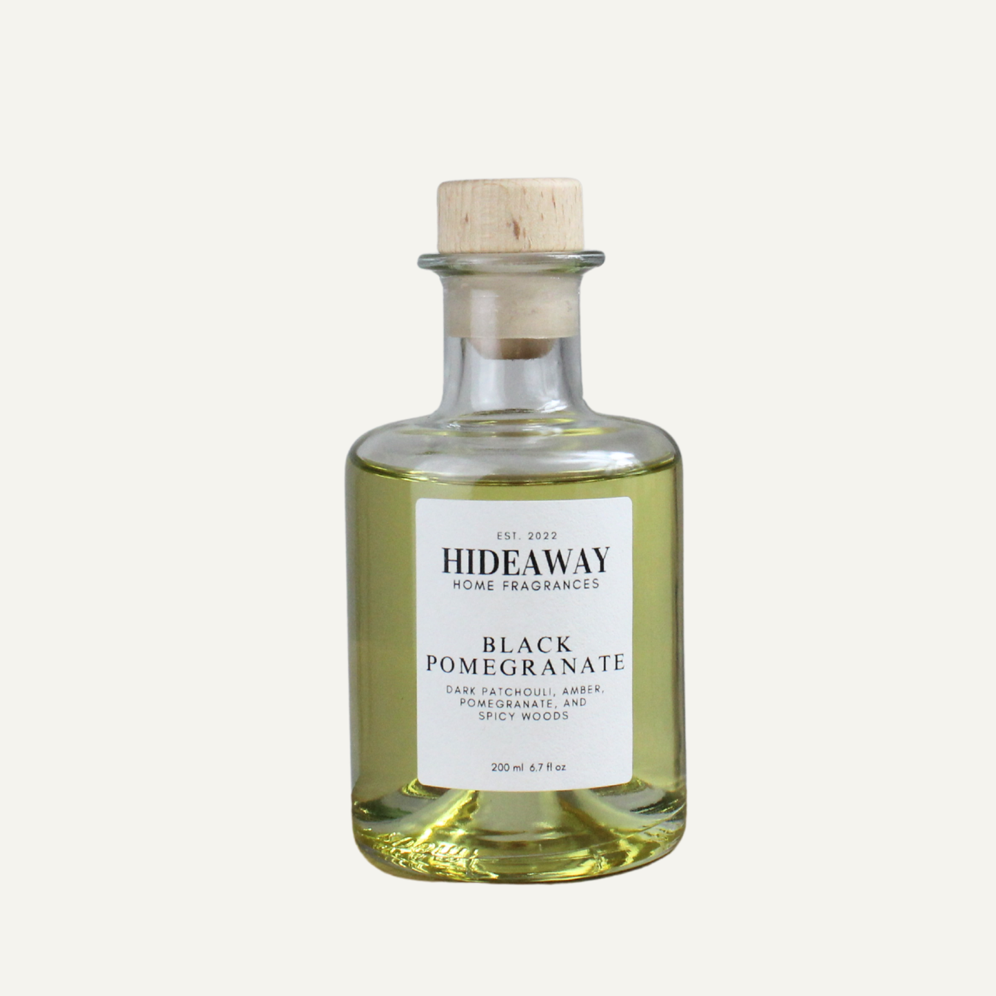 Luxury Black Pomegranate Diffuser – Opulent Exotic Sensual Aroma with Plum, Rose, and Patchouli | Hideaway Home Fragrances