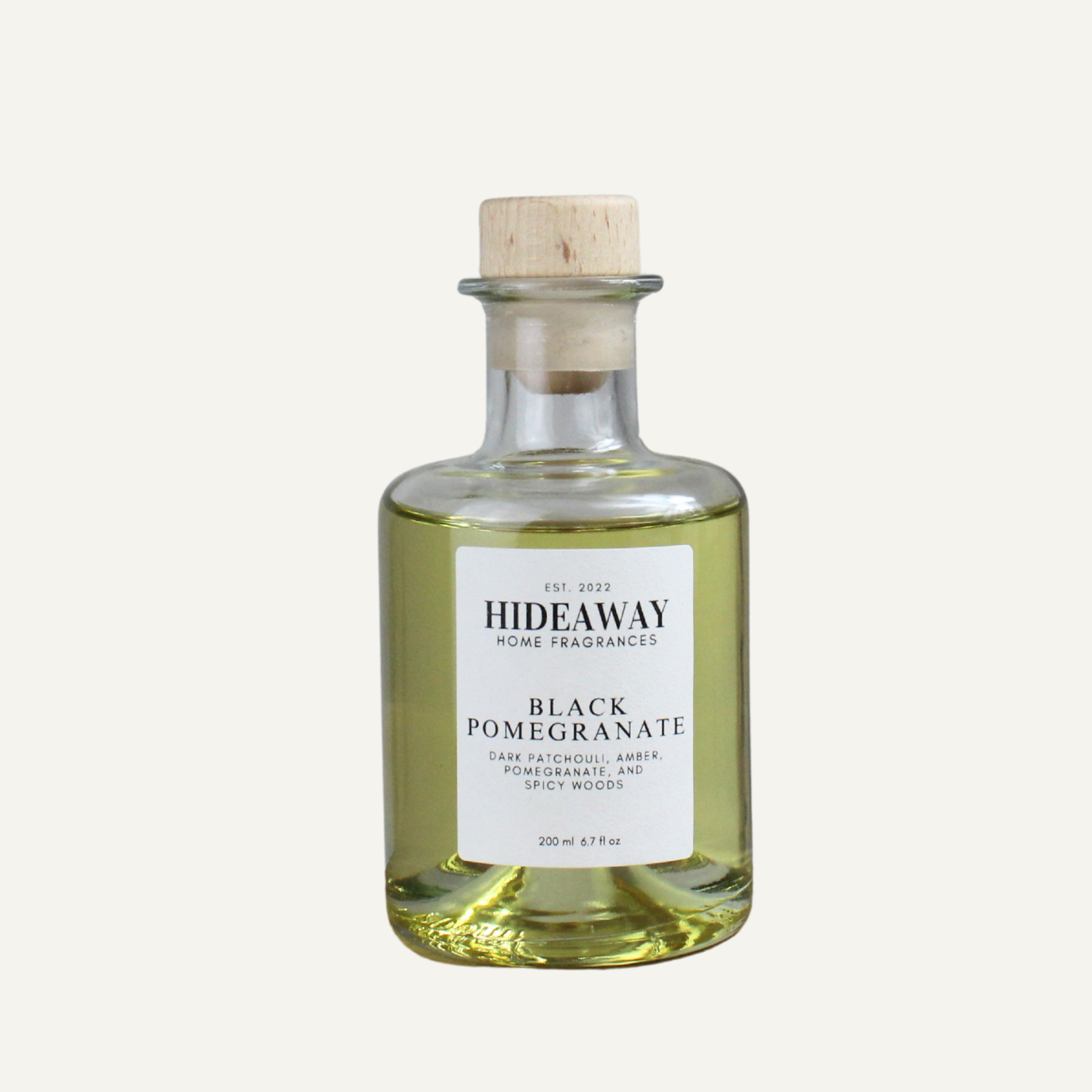 Luxury Black Pomegranate Diffuser – Opulent Exotic Sensual Aroma with Plum, Rose, and Patchouli | Hideaway Home Fragrances