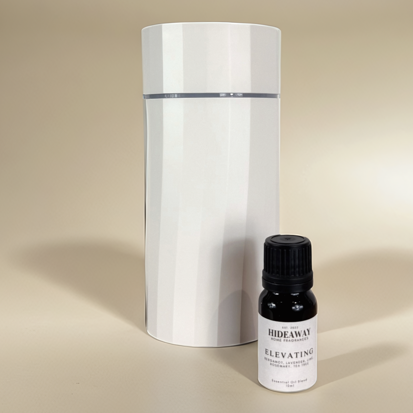 Aromatherapeutic Elevating Essential Oil blend promoting focus and calm with citrus and herbal notes — Hideaway Home Fragrances