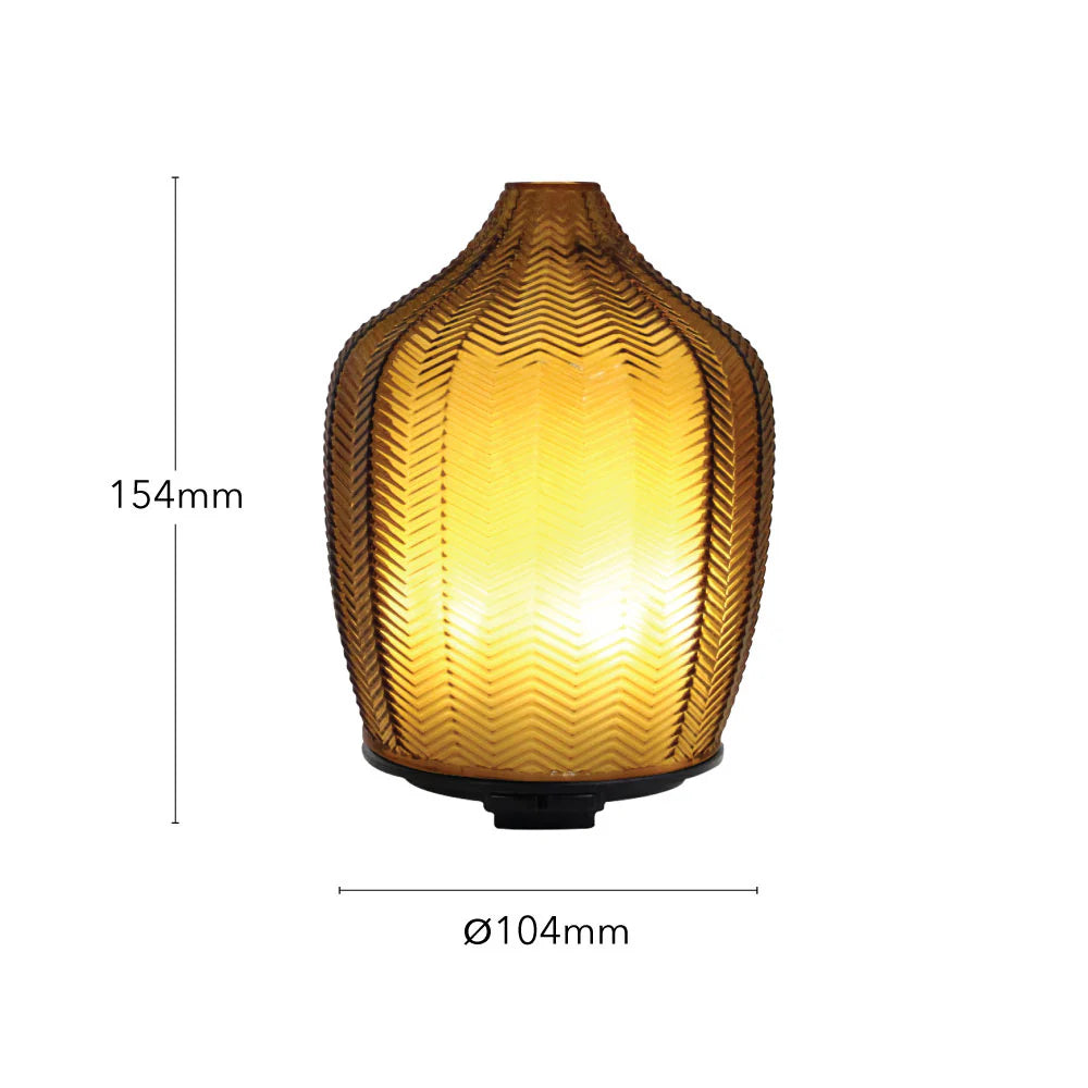 Amber Fern Glass Electric Diffuser bringing the soothing essence of nature and woodland serenity indoors – Hideaway Home Fragrances