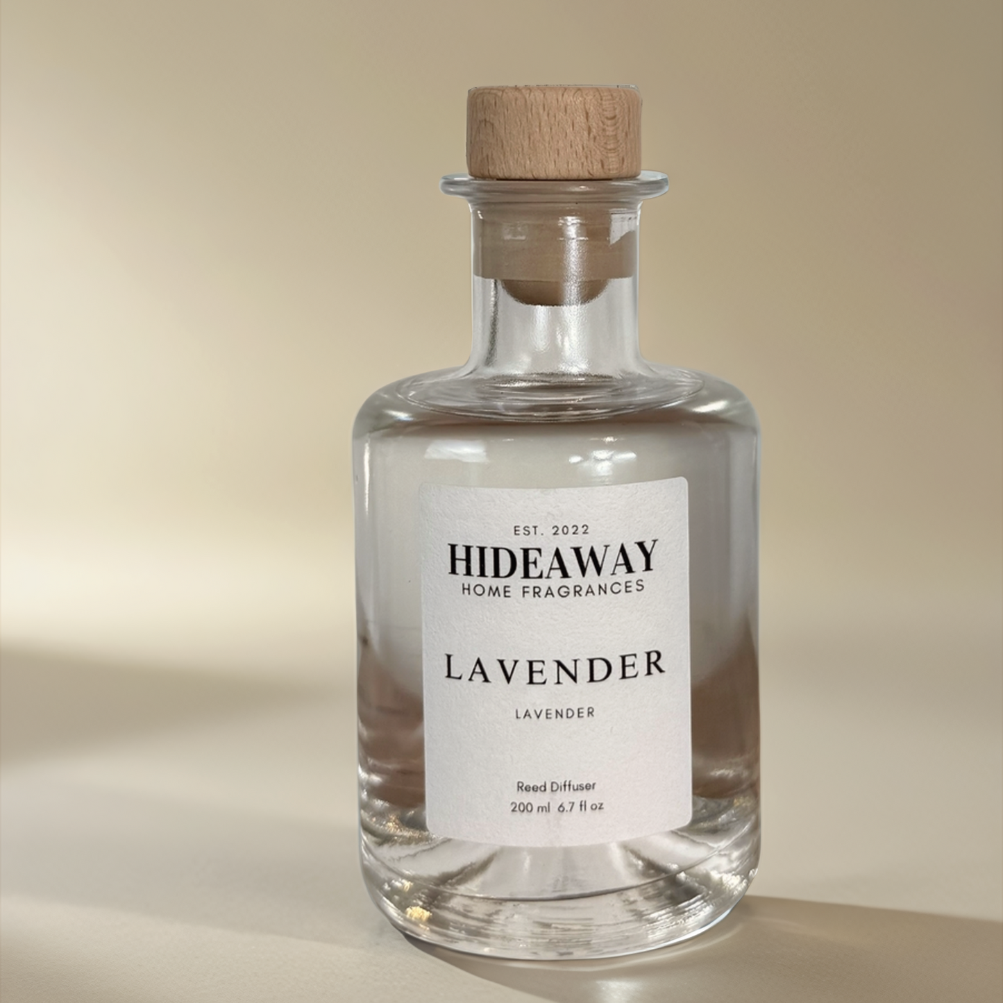 Soothing 200ml reed diffuser for relaxation and restful sleep – Hideaway Home Fragrances