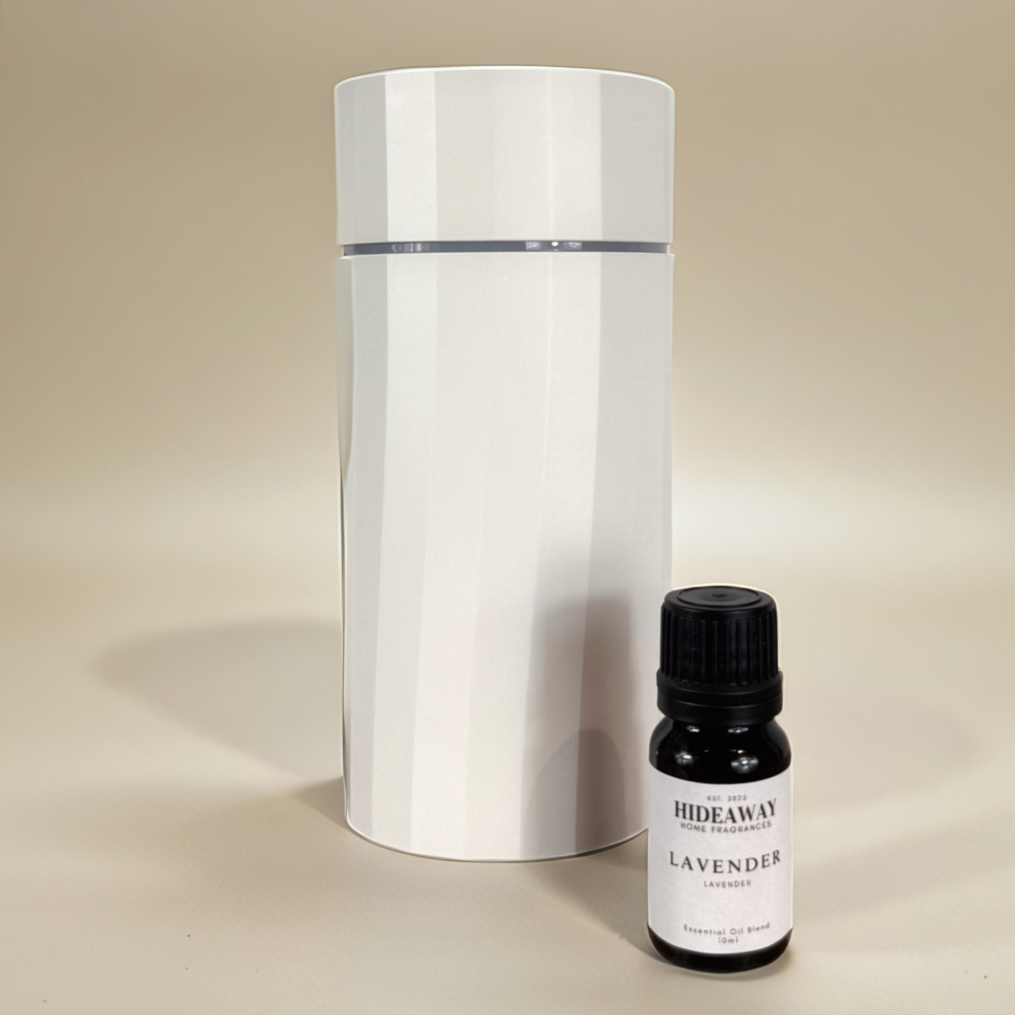 Elegant Lavender Essential Oil promoting tranquility and restful sleep with a fresh floral scent — Hideaway Home Fragrances