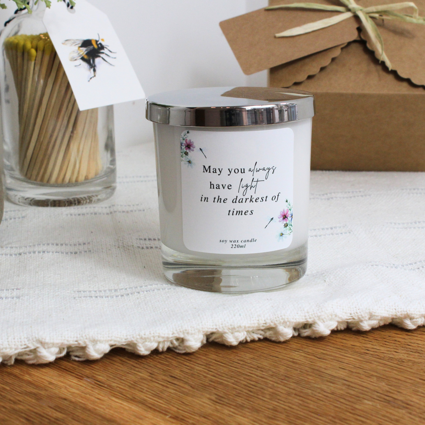 Elegant keepsake candle offering comfort, hope, and encouragement – Hideaway Home Fragrances