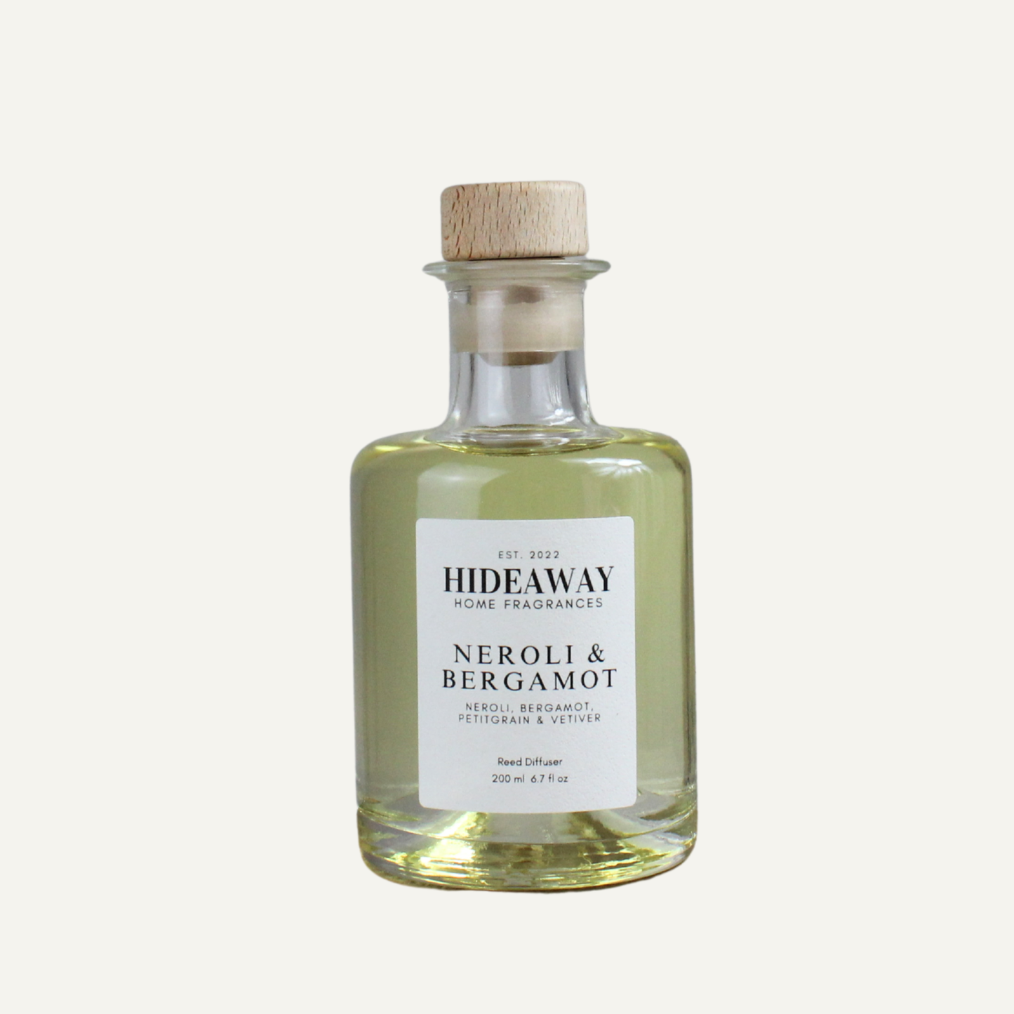 Luxury Neroli and Bergamot Diffuser – Uplifting Energising Refreshing Aroma with Neroli Blossoms and Bergamot | Hideaway Home Fragrances