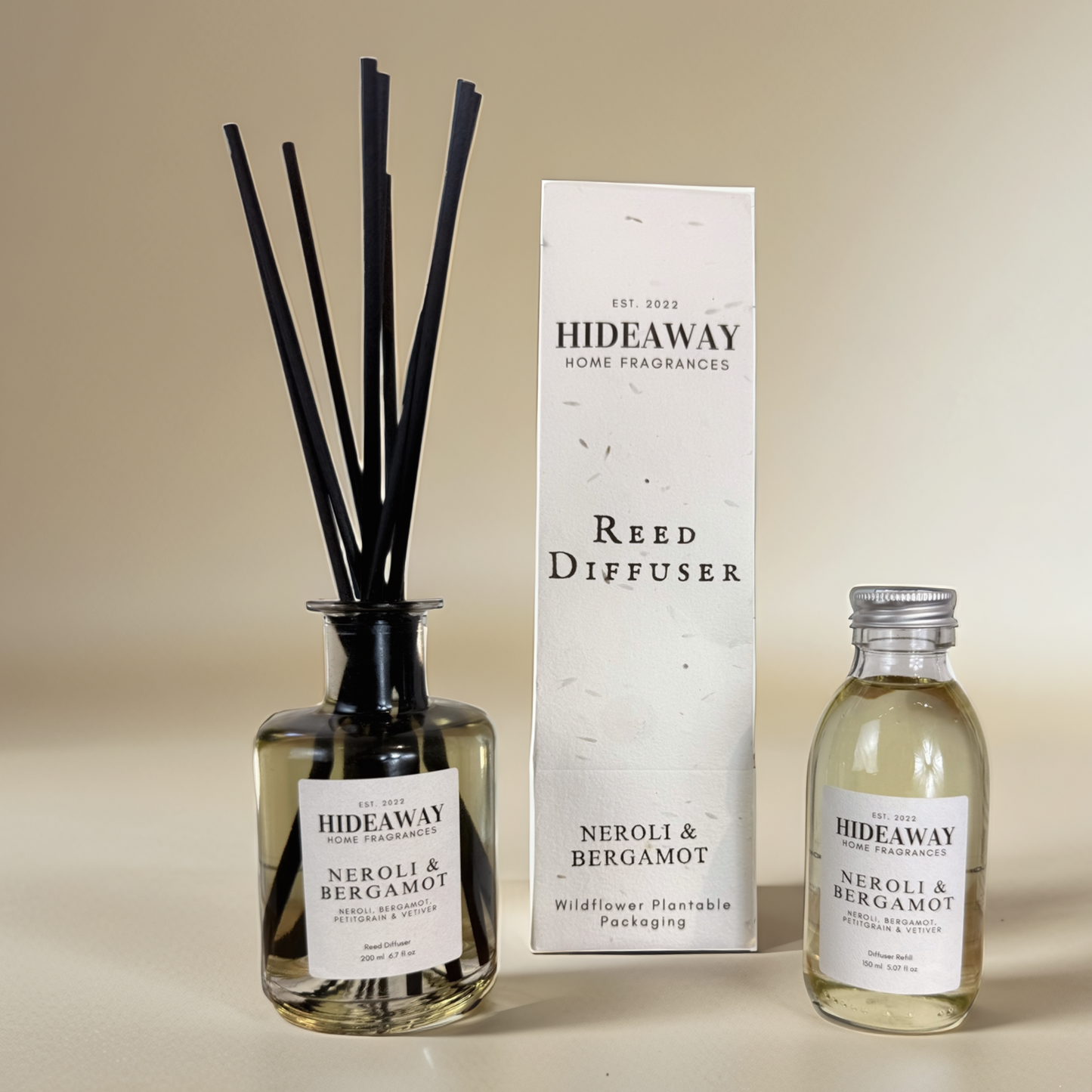 Refreshing home fragrance with green citrus and calming vetiver – Hideaway Home Fragrances