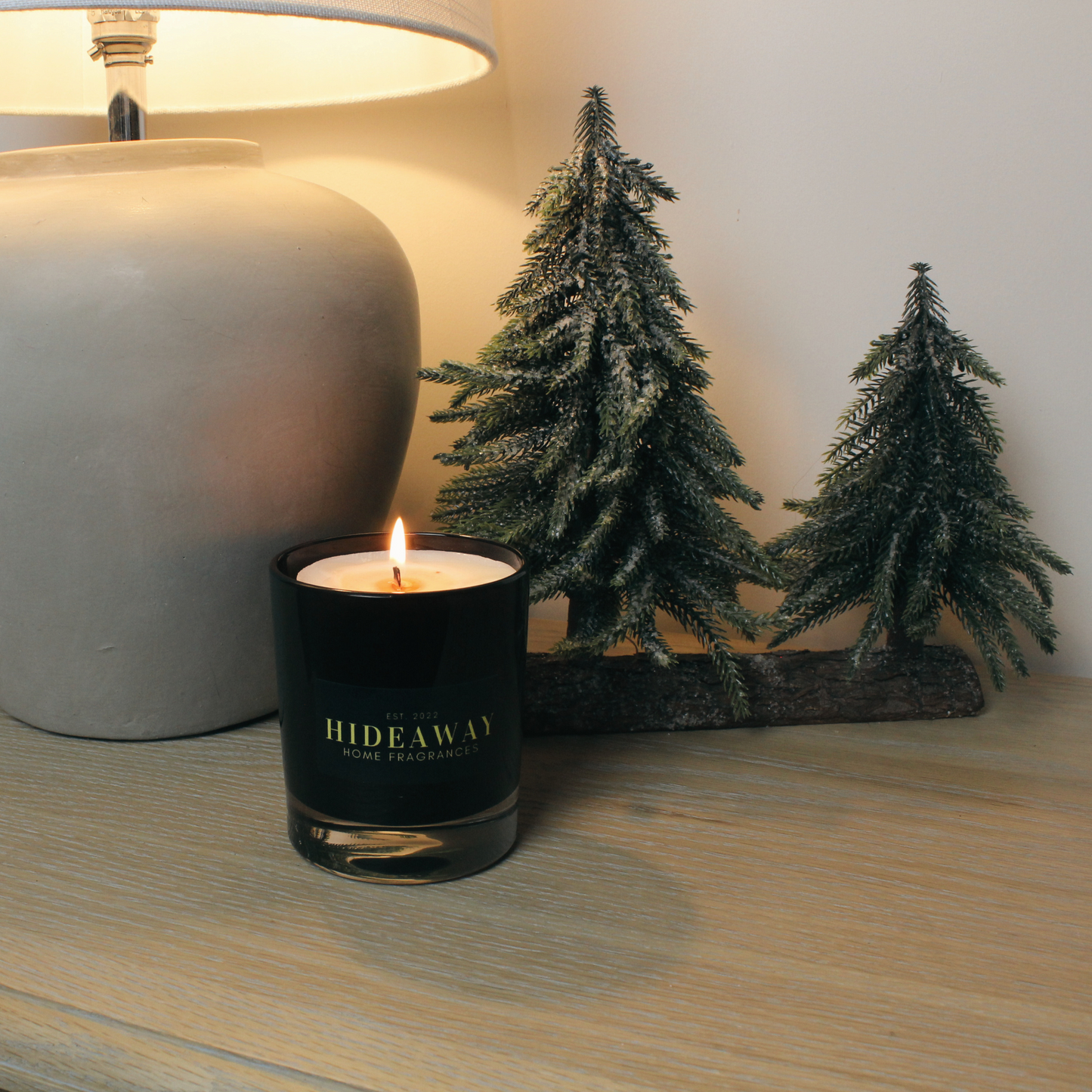 Nordic Spruce Christmas Candle with Fresh Pine and Citrus Notes – Hideaway Home Fragrances