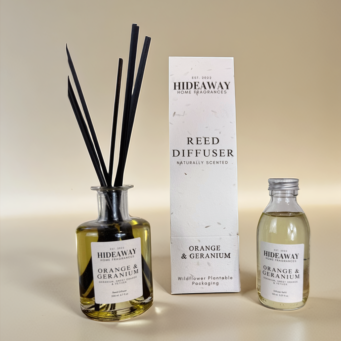 Grounding home fragrance with earthy vetiver and uplifting citrus – Hideaway Home Fragrances