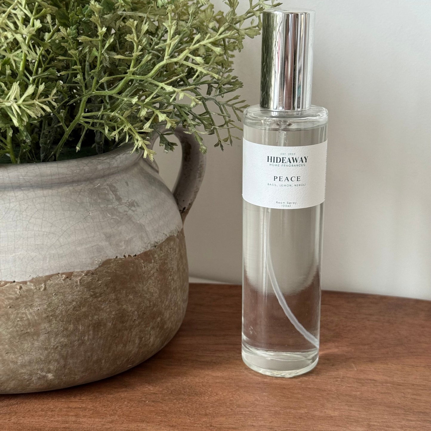 Uplifting aromatherapy spray for stress relief and clarity - Hideaway Home Fragrances