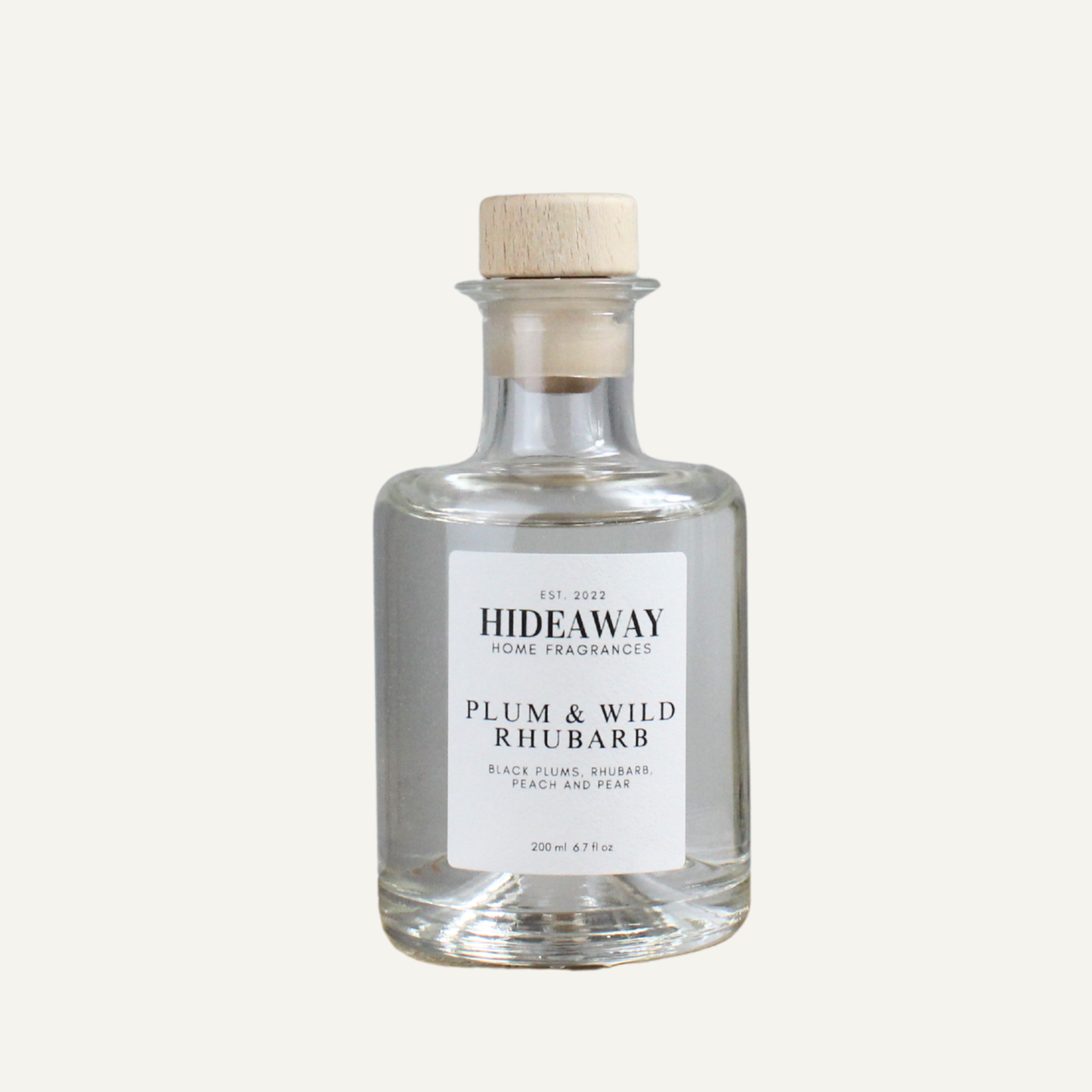 Luxury Plum and Wild Rhubarb Diffuser – Juicy Tart Uplifting Aroma with Grapefruit, Strawberry, and Raspberry | Hideaway Home Fragrances