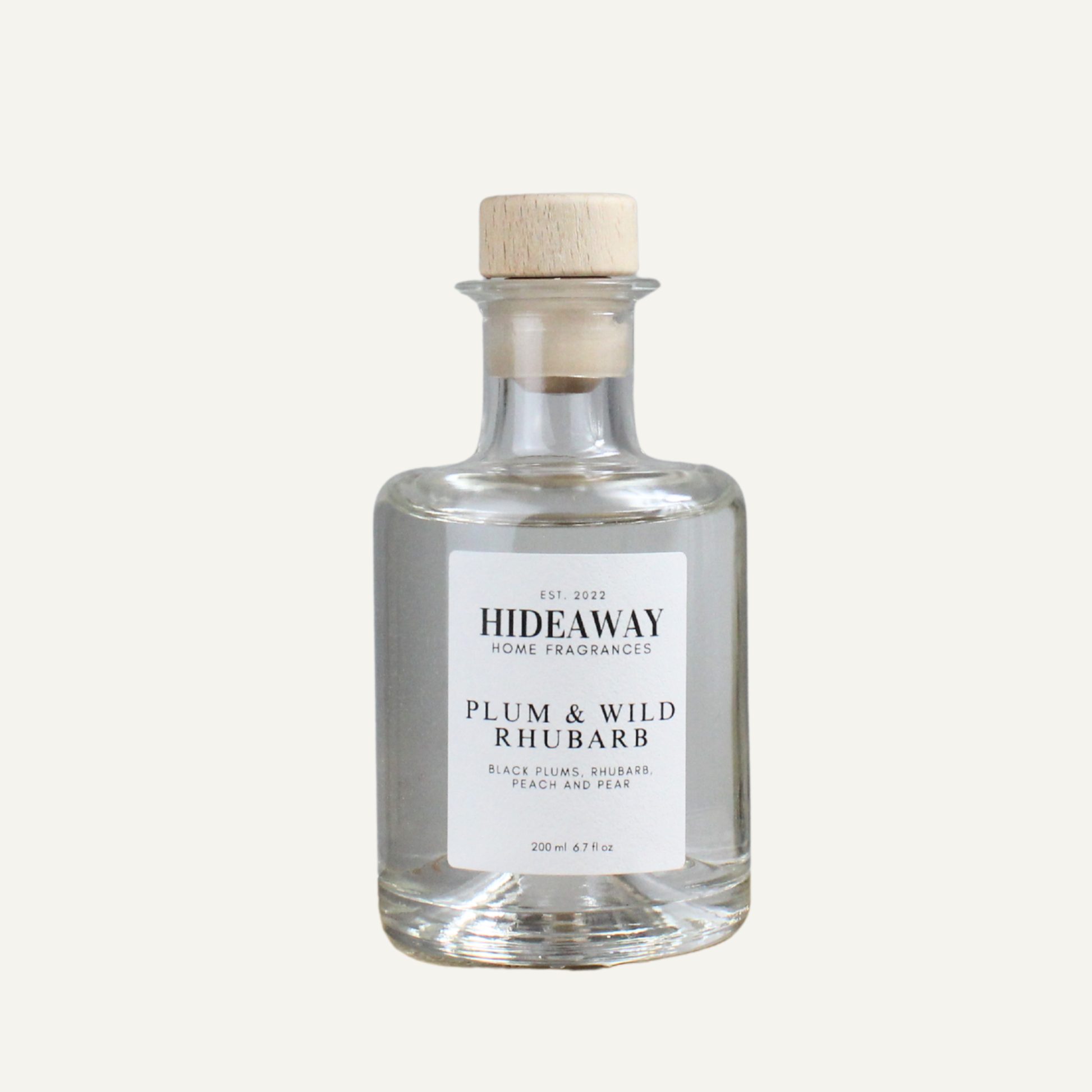 Luxury Plum and Wild Rhubarb Diffuser – Juicy Tart Uplifting Aroma with Grapefruit, Strawberry, and Raspberry | Hideaway Home Fragrances
