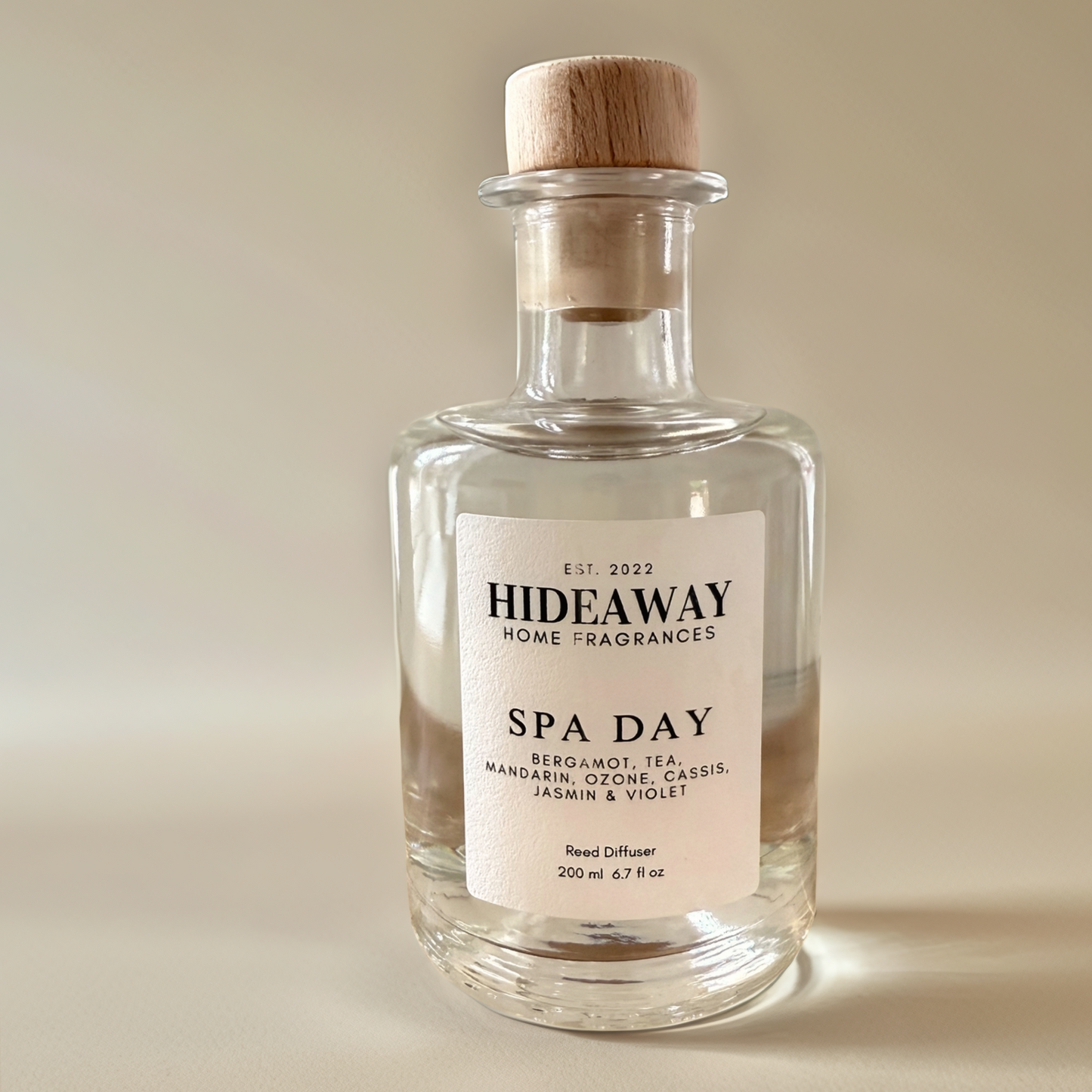 Calming 200ml reed diffuser inspired by luxury spa rituals – Hideaway Home Fragrances