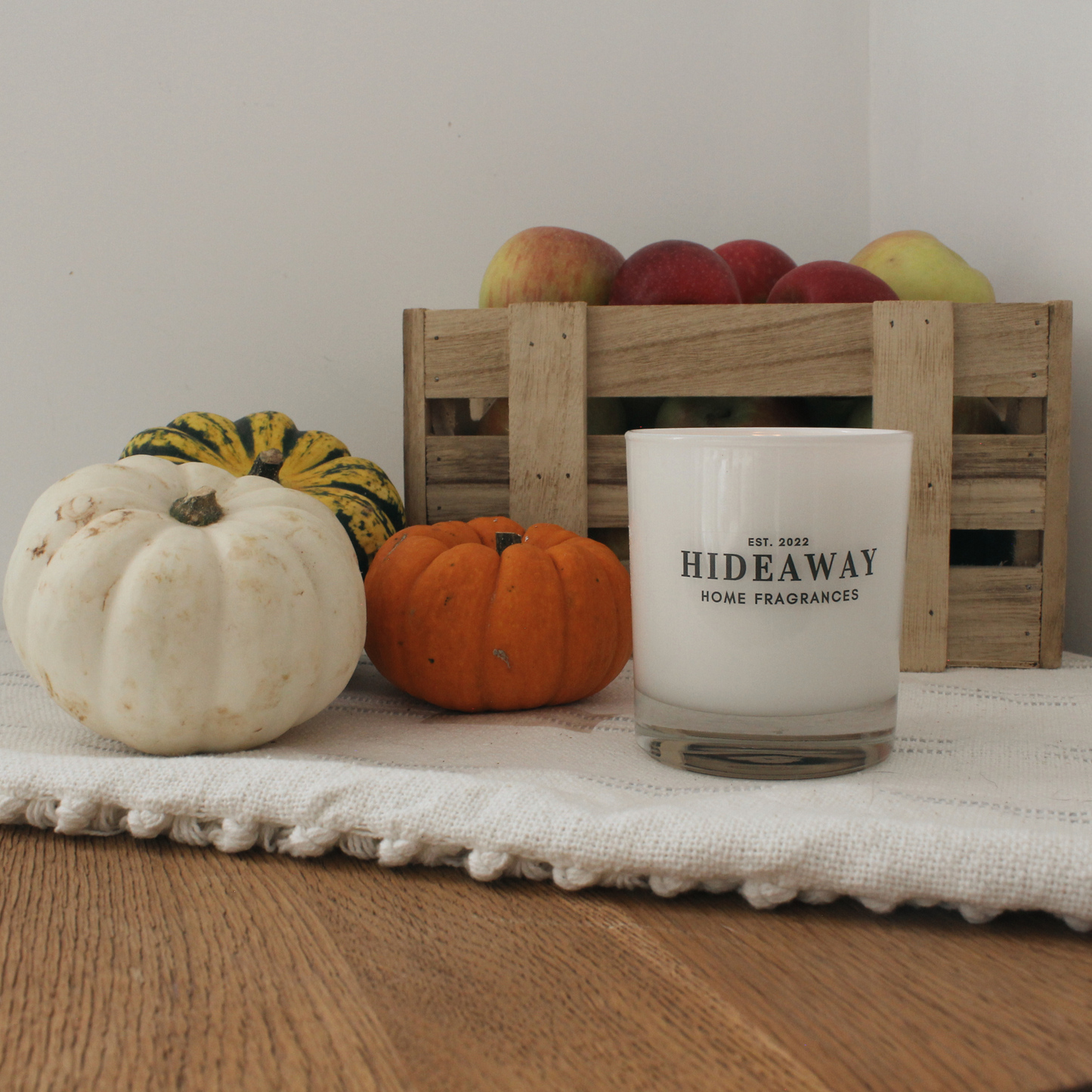 Autumnal Spiced Pumpkin Candle with Cozy Clove and Nutmeg Scent – Hideaway Home Fragrances
