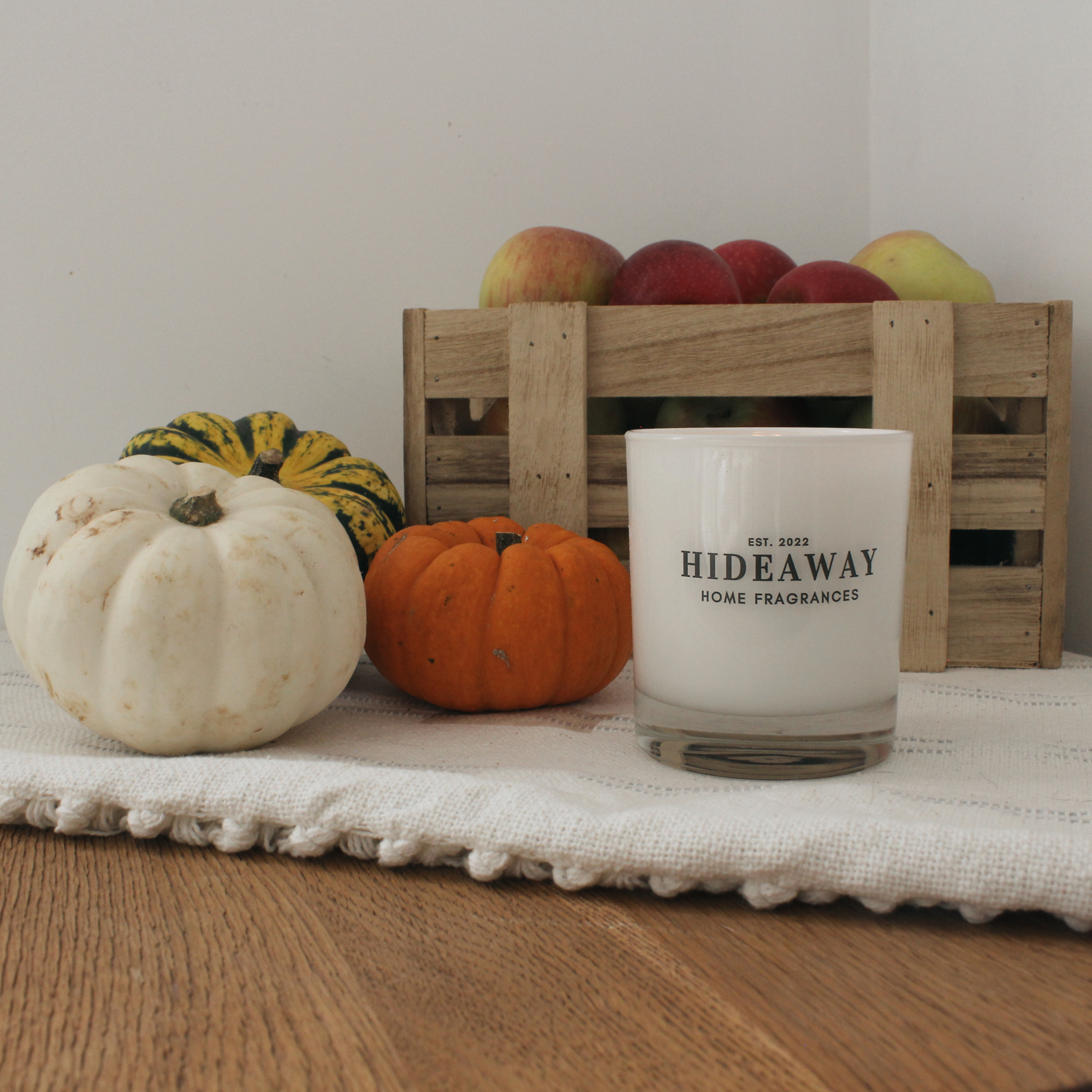 Autumnal Spiced Pumpkin Candle with Cozy Clove and Nutmeg Scent – Hideaway Home Fragrances