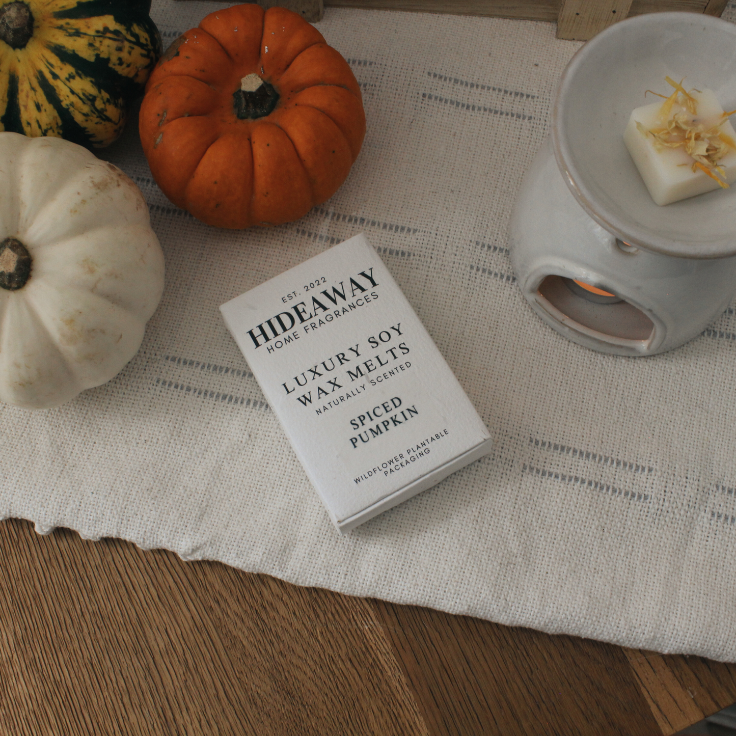 Autumnal Spiced Pumpkin Wax Melts for Cozy Seasonal Scent – Hideaway Home Fragrances