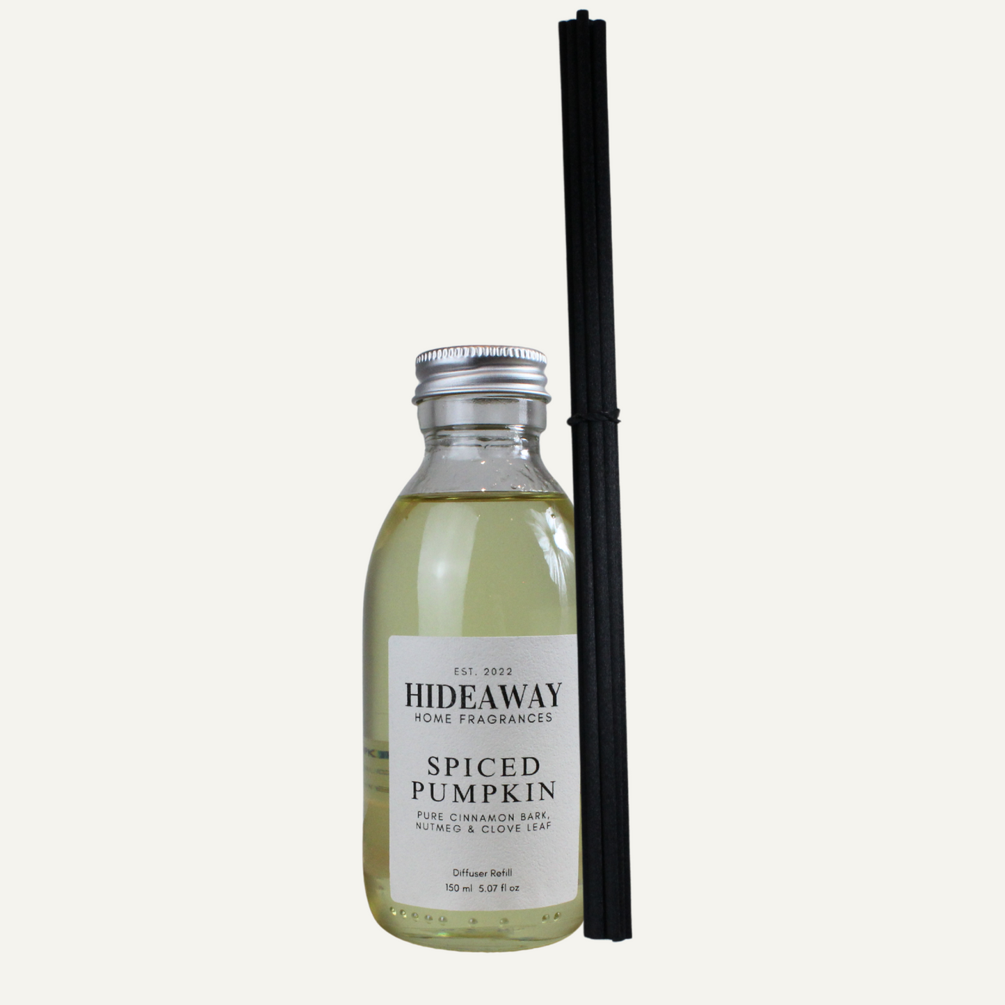 Spiced Pumpkin Reed Diffuser Refill with Warm Cinnamon and Nutmeg Aromas – Hideaway Home Fragrances