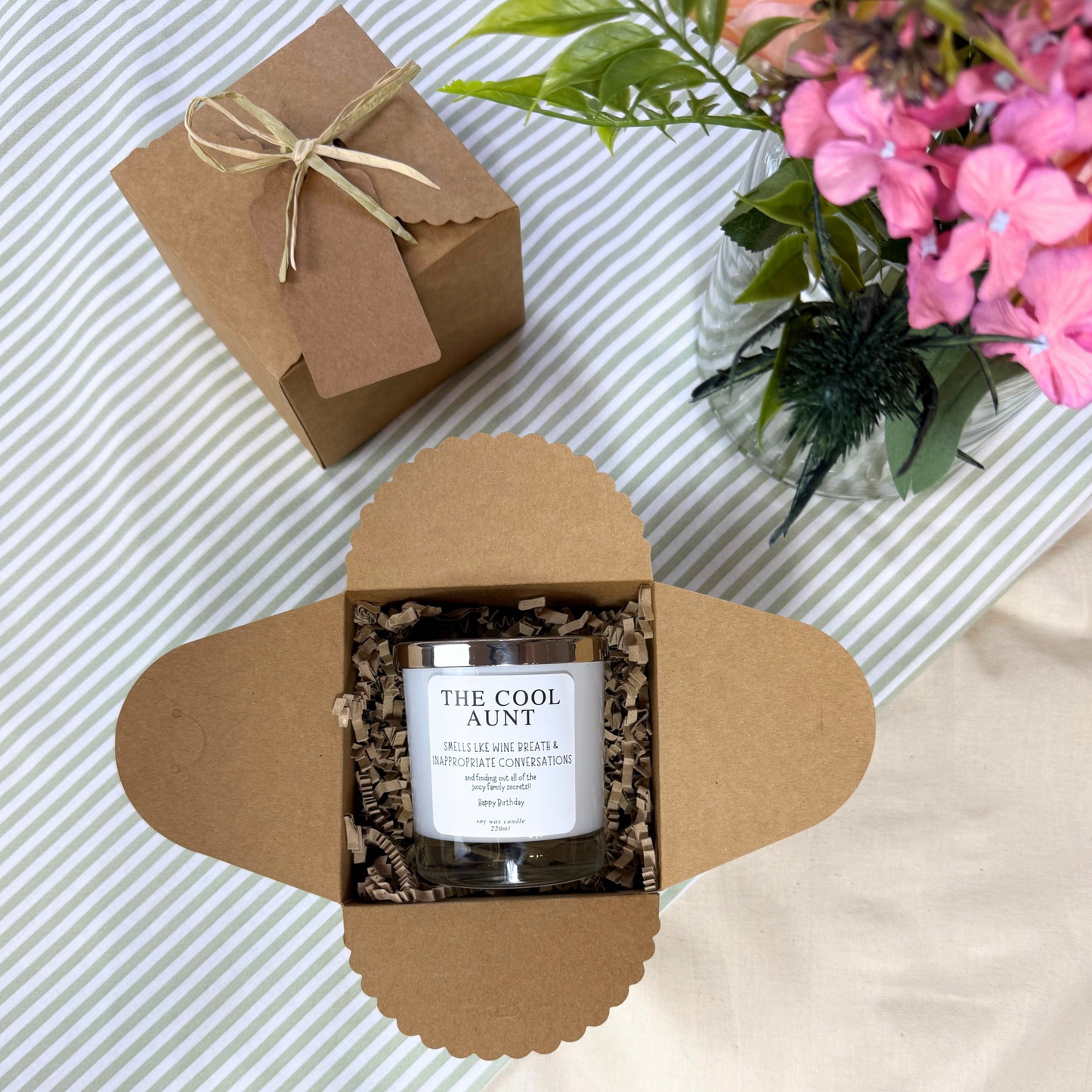 Unique humorous birthday candle to make your aunt laugh – Hideaway Home Fragrances