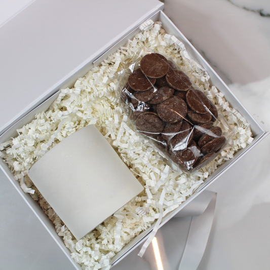 Sweetness and Light Chocolate and candle gift set - Hideaway Home Fragrances