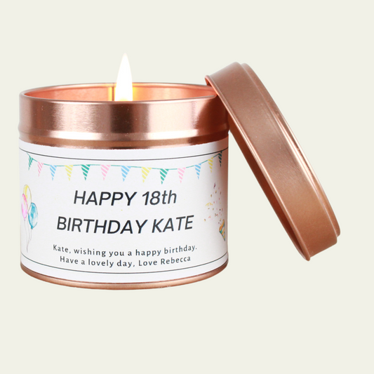 18th Birthday Candle Gift - Hideaway Home Fragrances