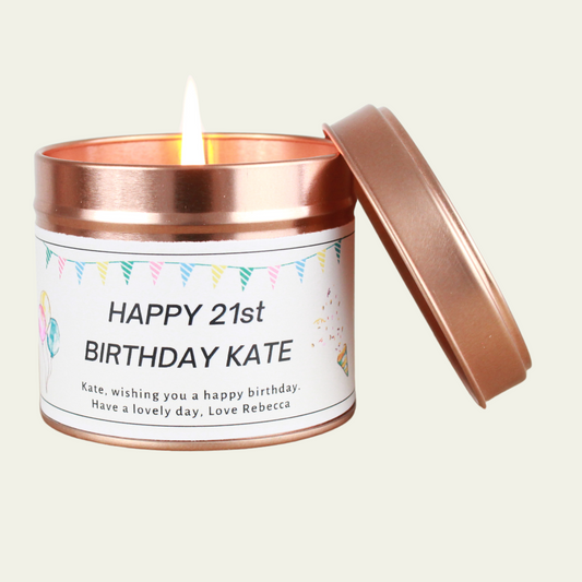 21st Birthday Candle Gift - Hideaway Home Fragrances