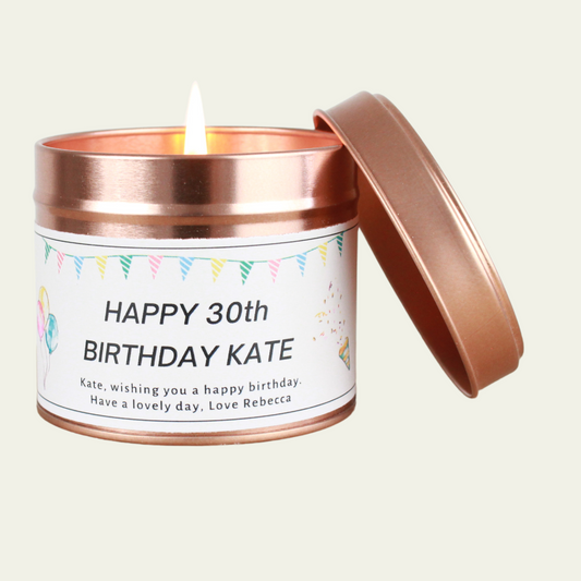 30th Birthday Candle Gift - Hideaway Home Fragrances