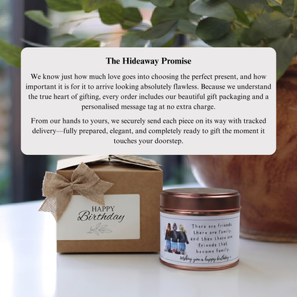 Custom candles and fragrance diffusers gift with a personalised message tags - Hideaway Home Fragrances