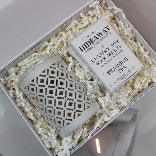 Ultimate Wax Melt Ritual Gift Set with lattice burner - Hideaway Home Fragrances