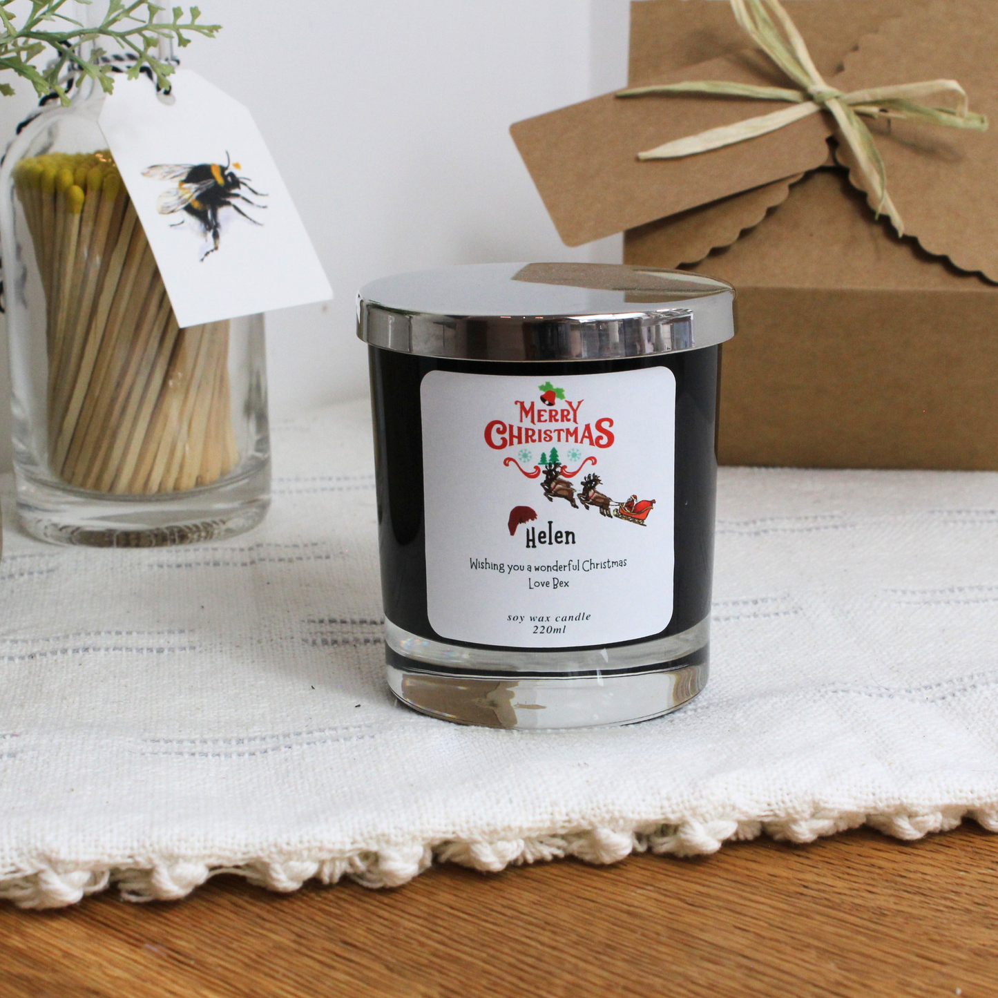 A Special Merry Christmas – Personalised Candle Gift