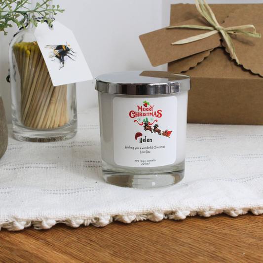A Special Merry Christmas – Personalised Candle Gift