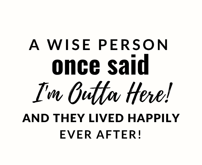 Funny personalized office leaving gift set with a witty "a wise person once said I'm outta here" retiree tribute candle and reed diffuser, elegantly boxed by Hideaway Home Fragrances.