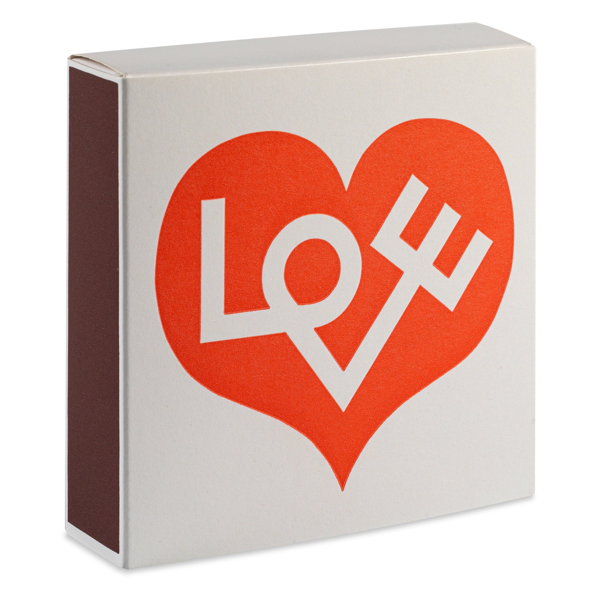 Vibrant 'Love Heart' matchbox by Girard Studio, celebrating warmth and love - Hideaway Home Fragrances