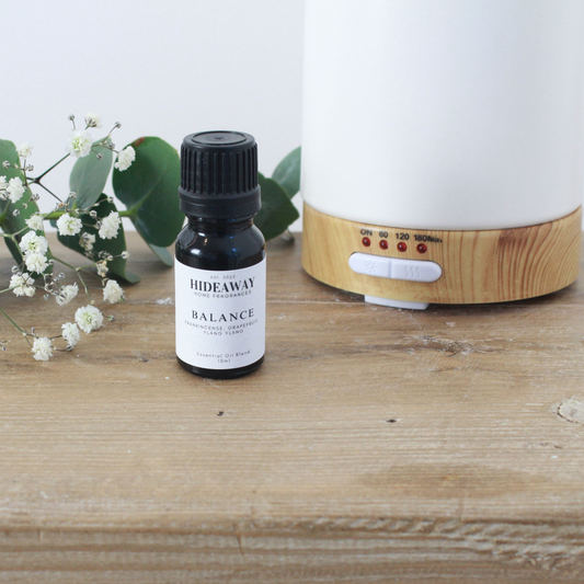 Balance Essential Oil Blend 10ml to elevate your mood and improve focus - Hideaway Home Fragrances