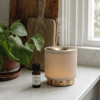 Fragrance notes breakdown for Hideaway Home Fragrances bay and rosemary fragrance oil featuring fresh citrus, bay leaf, pine needle, and herbal rosemary.