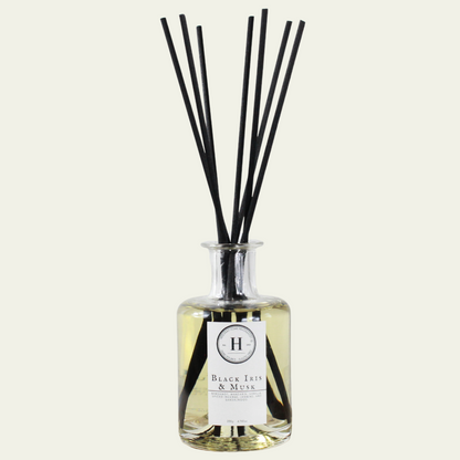 Black Iris & Musk Reed Diffuser - Hideaway Home Fragrances
