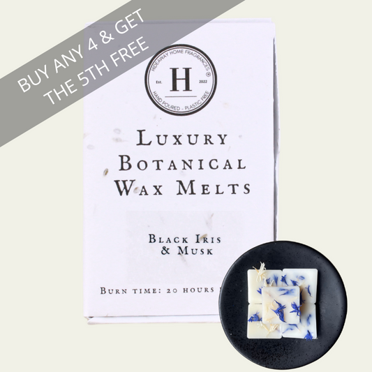 Black Iris & Musk Soy Wax Melts - Hideaway Home Fragrances