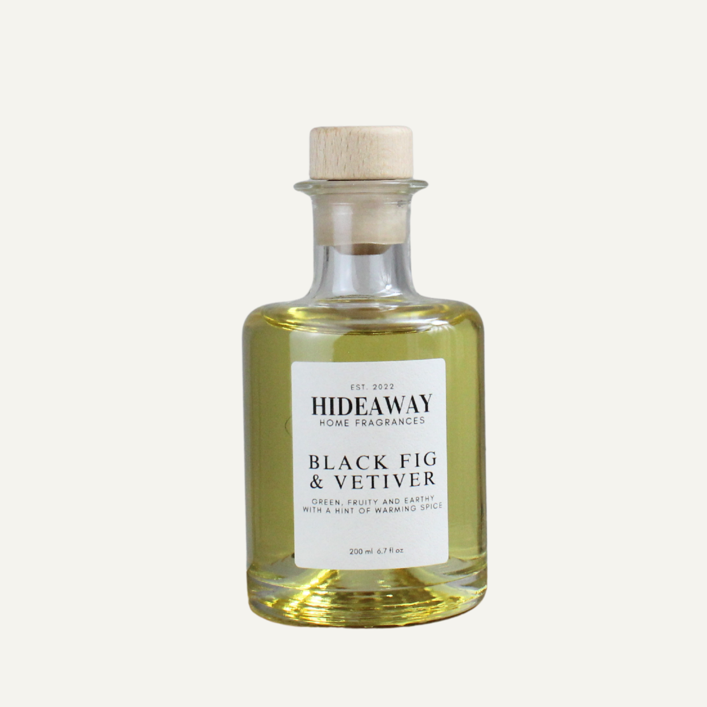 Rich Sophisticated Grounding Reed Diffuser – Black Fig and Vetiver with Amber, Cedarwood, and Rosewood Notes | Hideaway Home Fragrances