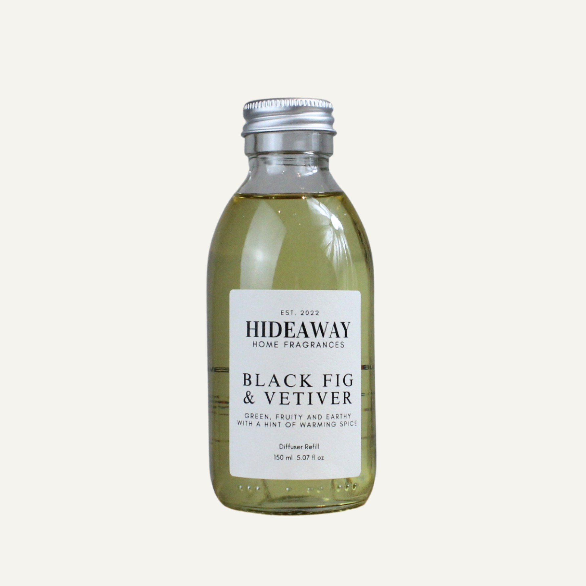 Luxury Black Fig & Vetiver Diffuser Refill – Rich Sophisticated Grounding Aroma with Citrus, Clove, and Cedarwood | Hideaway Home Fragrances