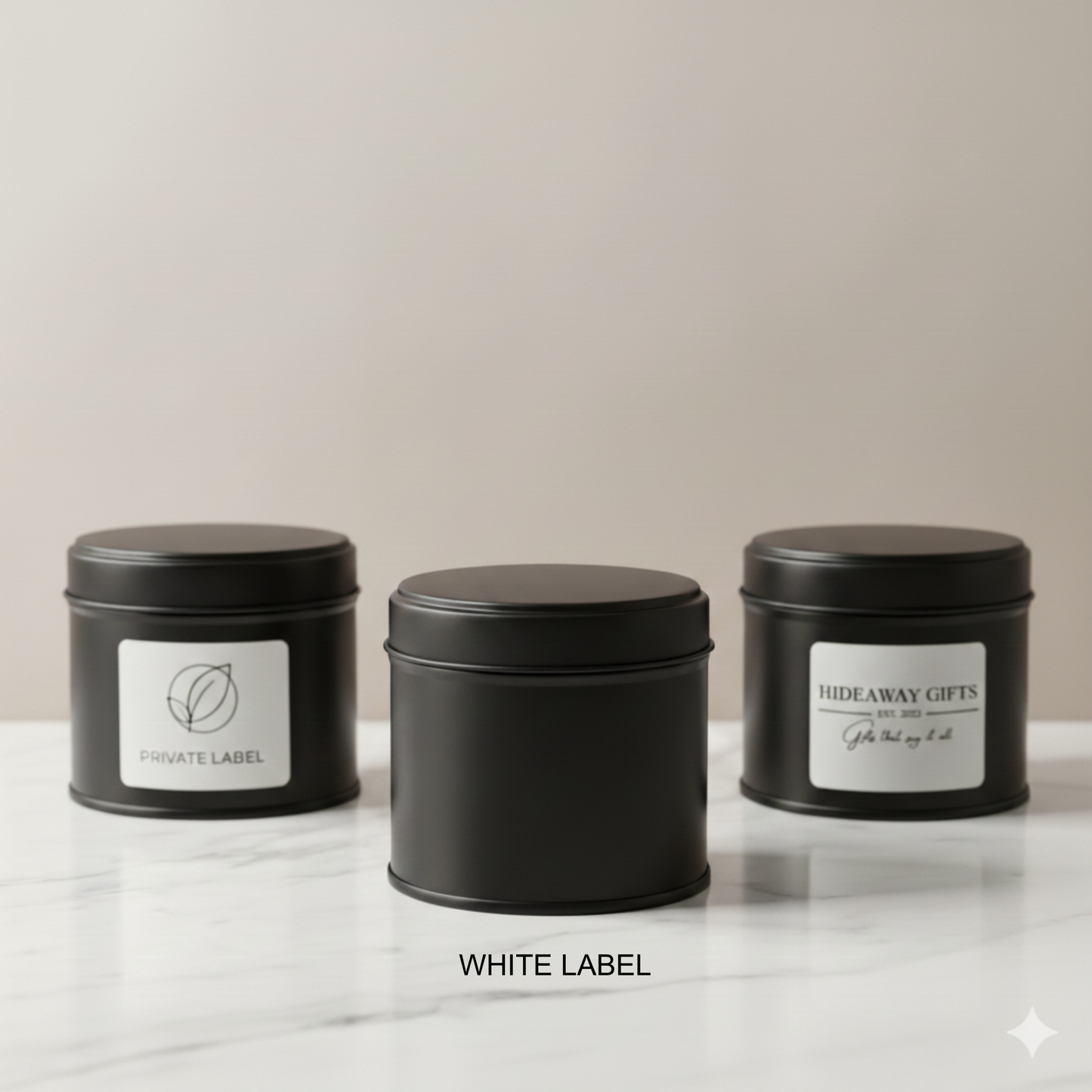 White Label Luxury Soy Tinned Candle