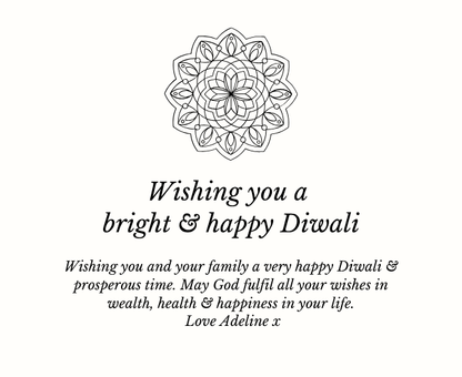 Close up of bright and happy diwali luxury reed diffuser elegant spiritual deepavali holiday gift - Hideaway Home Fragrances