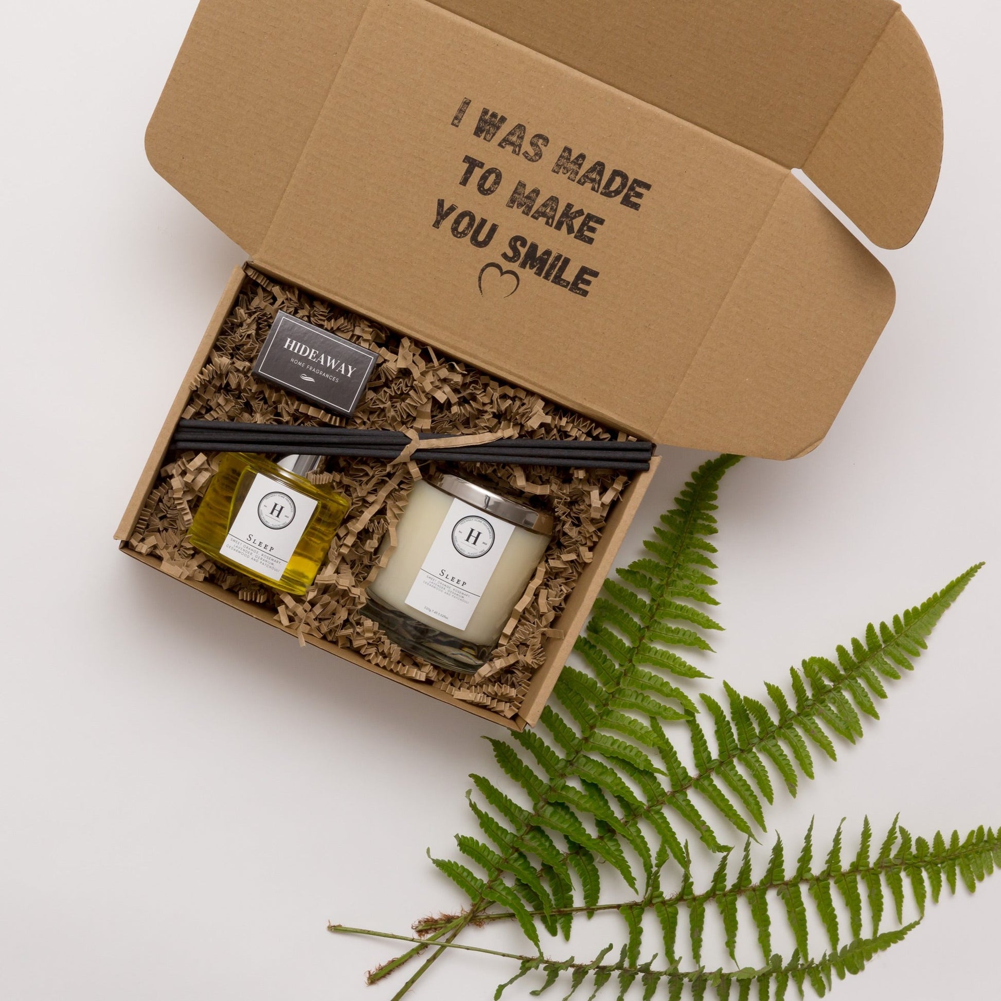 Candle & Diffuser Sustainable Gift Box - Silver - Hideaway Home Fragrances