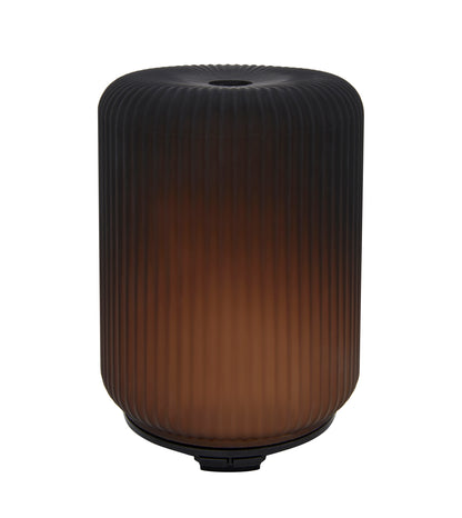 Create a peaceful atmosphere with the Cara Aroma Wellbeing Diffuser, featuring a brown sea glass design - Hideaway Home Fragrances