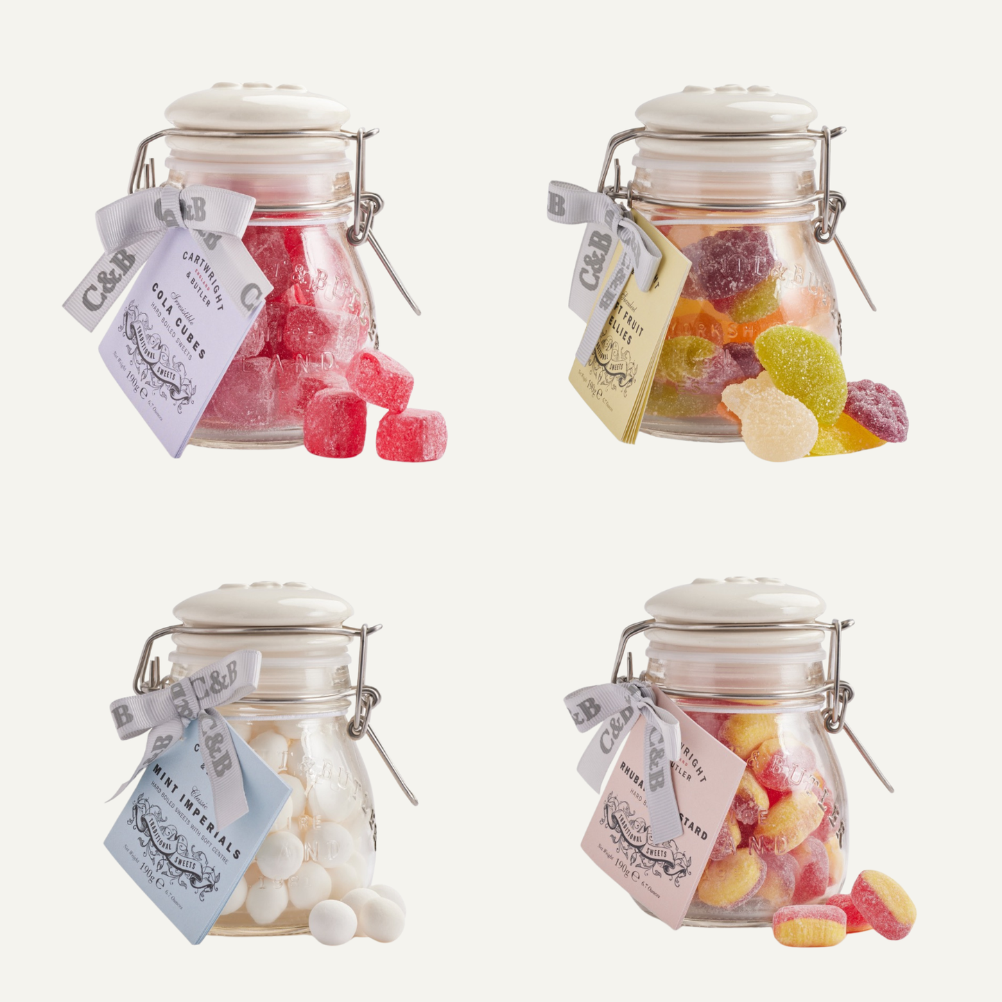 Cartwright & Butler Kiln jar of traditional boiled sweets: nostalgic gourmet confection for indulgent snacking and joyful gifting