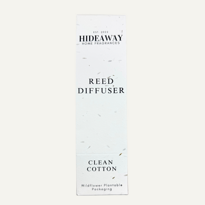 Fresh and airy reed diffuser scent inspired by clean linens and coastal breeze – Hideaway Home Fragrances