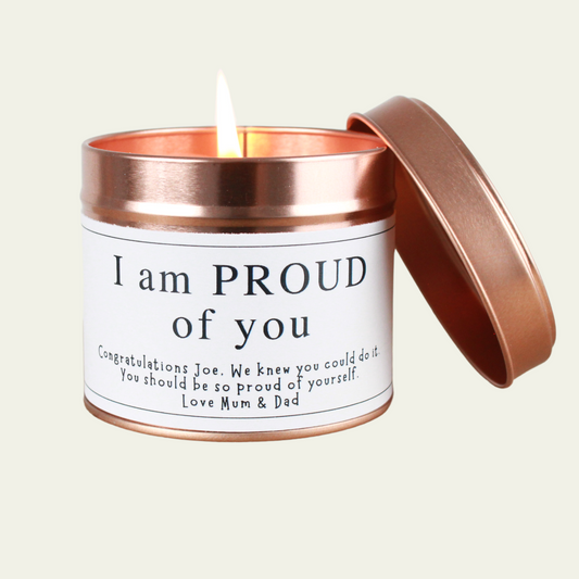 Congratulations Gift Proud of You Candle - Hideaway Home Fragrances