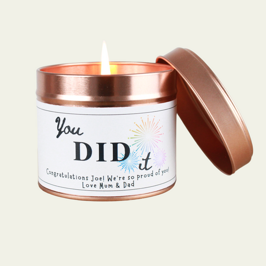 Congratulations Gift You Did It Candle - Hideaway Home Fragrances