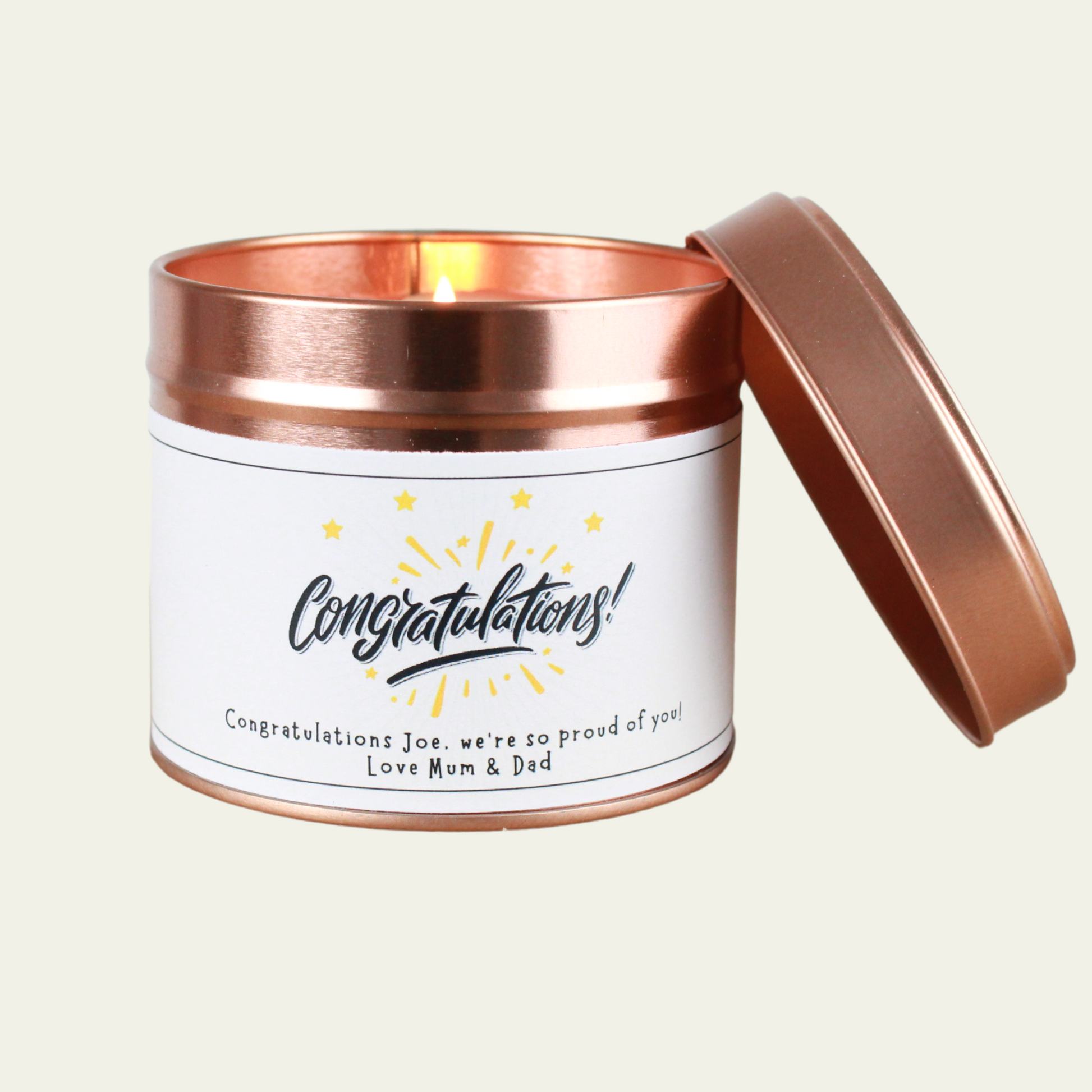 Congratulations Keepsake Candle Gift - Hideaway Home Fragrances