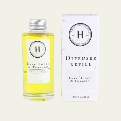 Dark Honey & Tobacco Diffuser Refill - Hideaway Home Fragrances