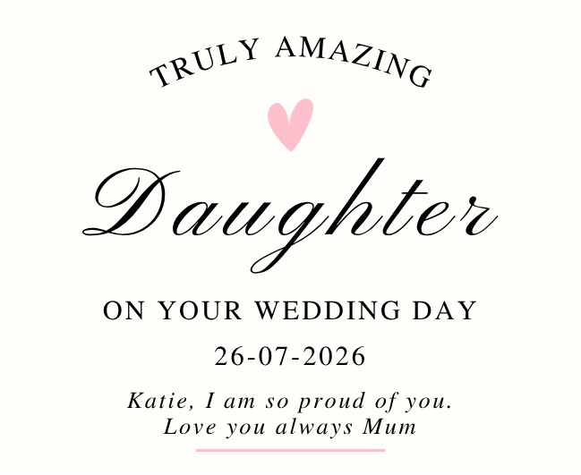Elegant personalised bridal morning gift hamper for daughter featuring a premium fragrance candle and room diffuser – Hideaway Home Fragrances