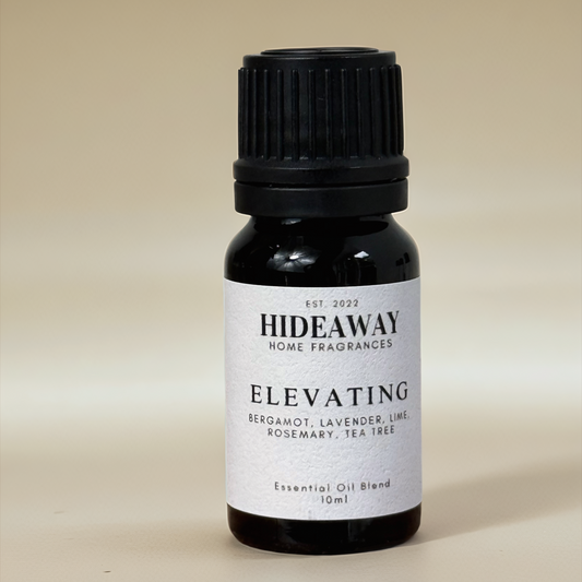 Elevating Essential Oil with bergamot, lime, lavender, and rosemary for an uplifting, revitalising aromatherapeutic experience — Hideaway Home Fragrances