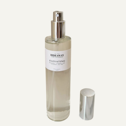 Herbal-citrus essential oil room spray designed to energise, enhance clarity, and promote wellbeing in a sleek 100ml bottle - Hideaway Home Fragrances